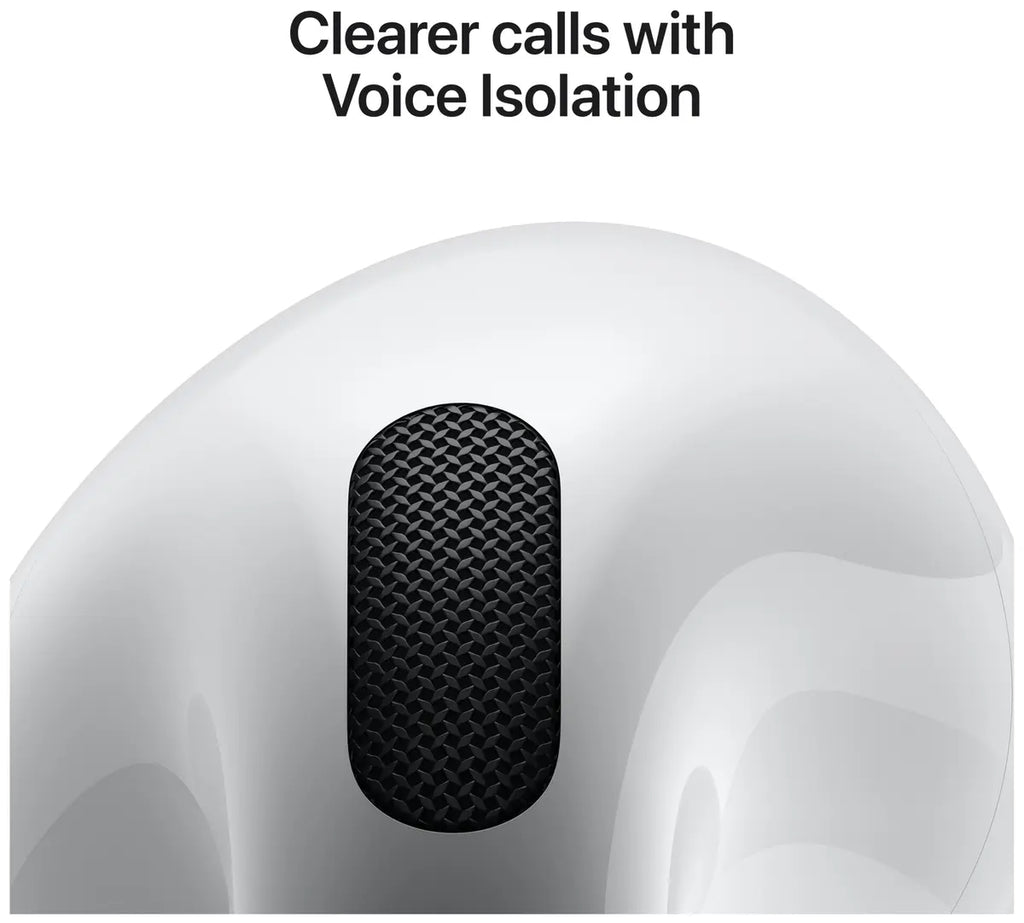 AirPods 4 med Aktiv støyreduksjon (2024) og trådløst ladeetui (USB-C)
